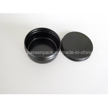 Black Aluminum Jar for Cosmetic Cream Packaging (PPC-ATC-028)